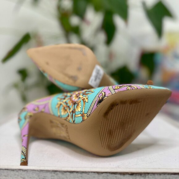 💛 ALDO Multicolor Patterned Pointed Toe Heels 💛 - Picture 6 of 8